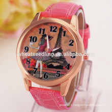 Tower dial trendy fashion teenage girls watch